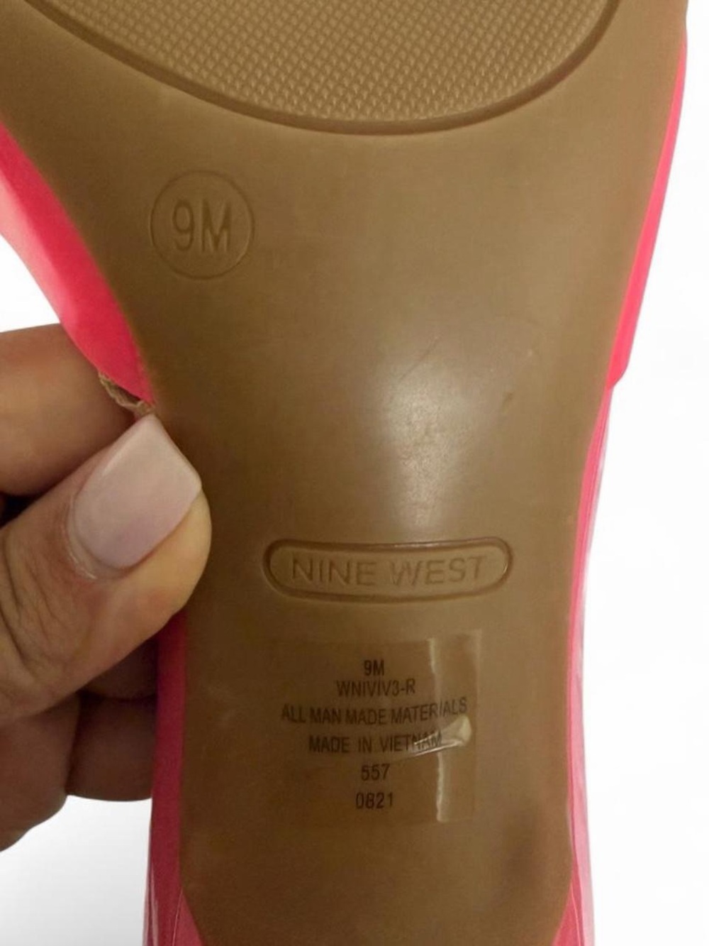 Nine West Neon Pink Mule Heels Womens Size 9 Open Toe Stiletto Sandals Tropical - Picture 5 of 8